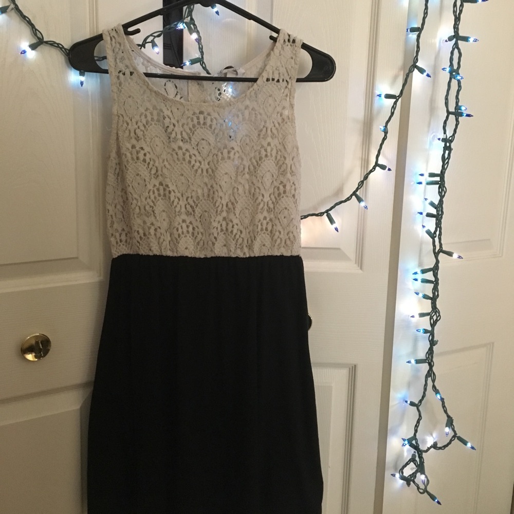 crochet knit cotton dress